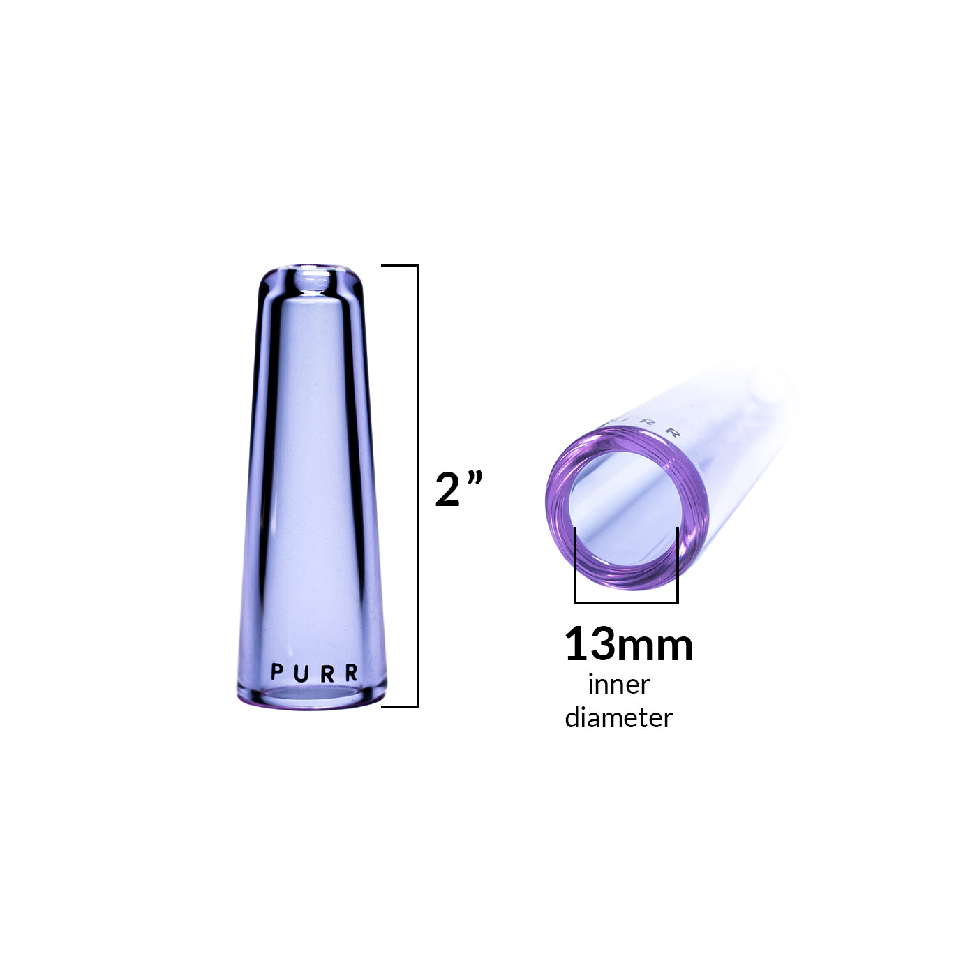 13mm Tapered Glass Joint Filter Tip – Purr Glass