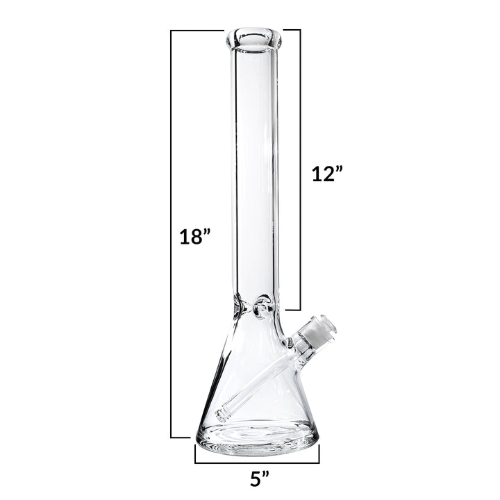 18" Beaker Bong – Logo-Free Edition