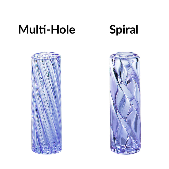 9mm Spiral Glass Filter Tips (3-Pack)