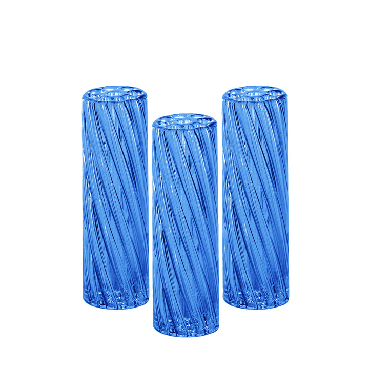Reusable 9mm glass filter tips in assorted colors