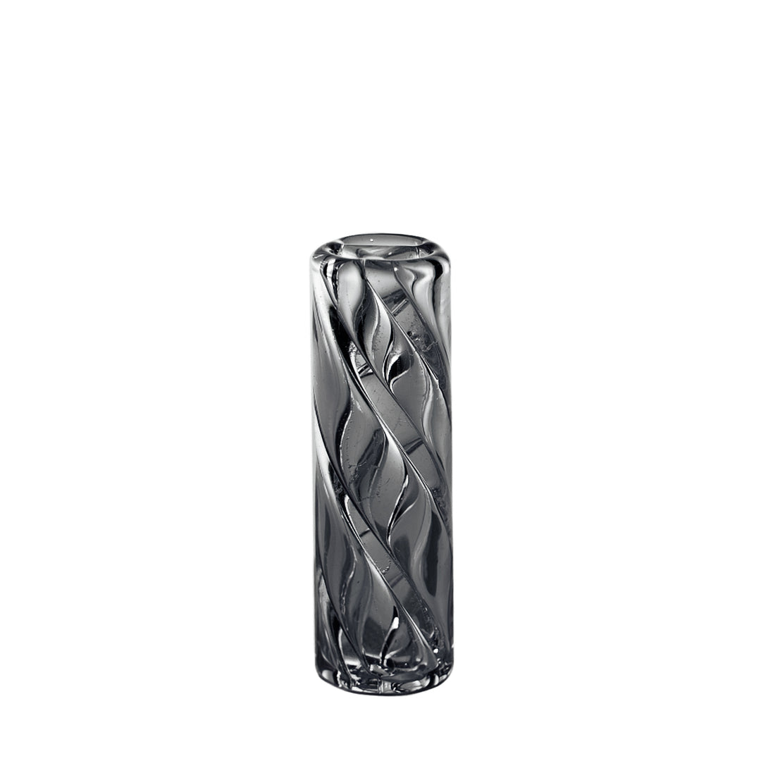 Charcoal spiral glass filter tip