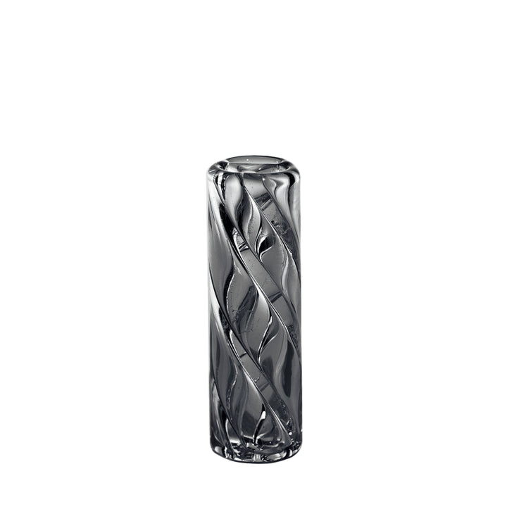 Charcoal spiral glass filter tip