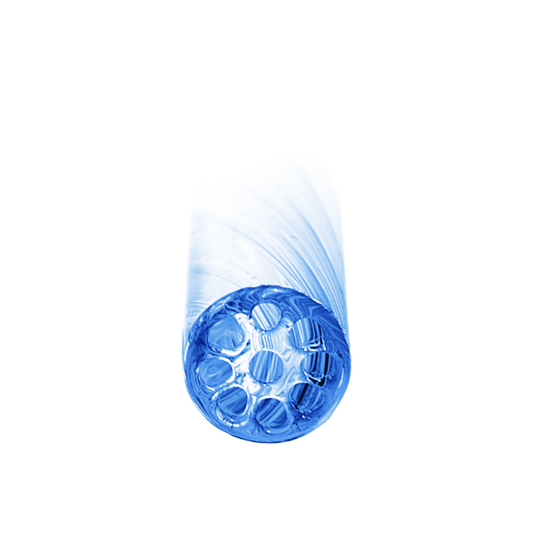 Multi-hole capillary glass filter tip cross section