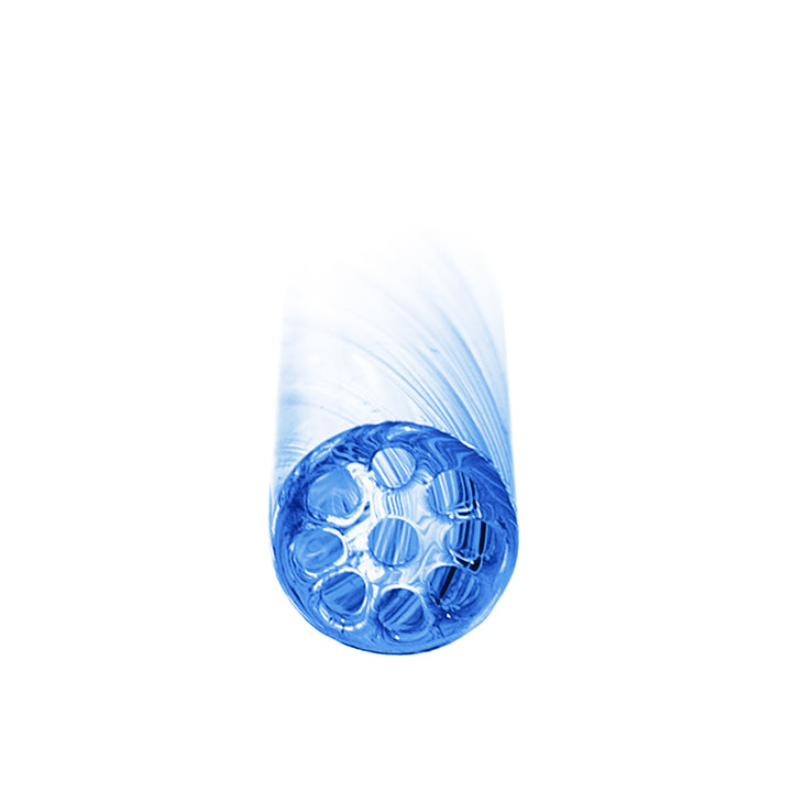 Multi-hole capillary glass filter tip cross section