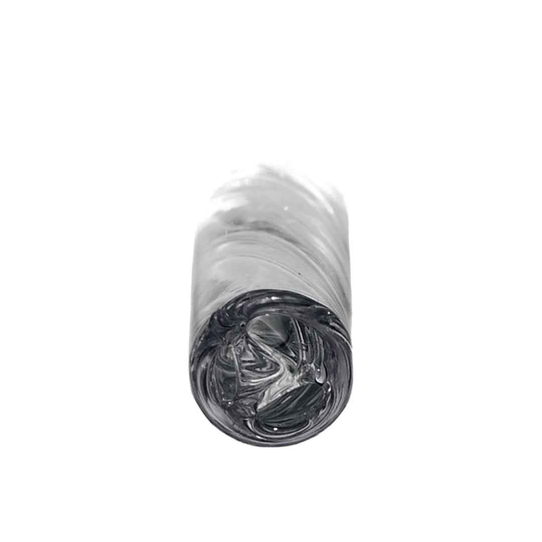 Internal spiral airflow channel glass filter tip